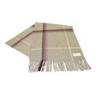 Lambswool Scarf - Womens and Mens - Grey/Blue/Red/White Check